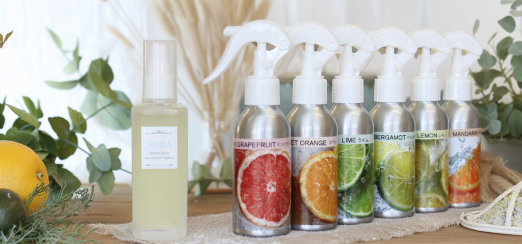 アロマスプレーの商品ページ